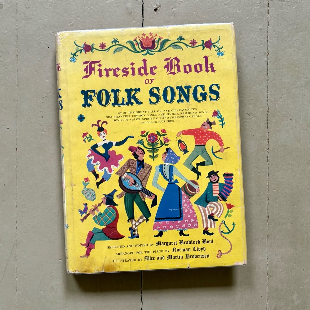 1947 Fireside Book of Folk Songs American Music Song Hymn Railroad Cowboy Ballad